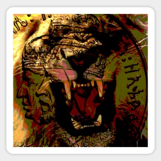 Jah Rasta Lion Power Sticker